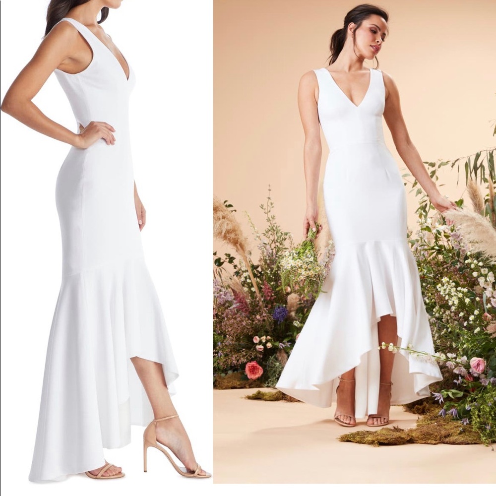 XXS- Dress the Population White Hi-Lo